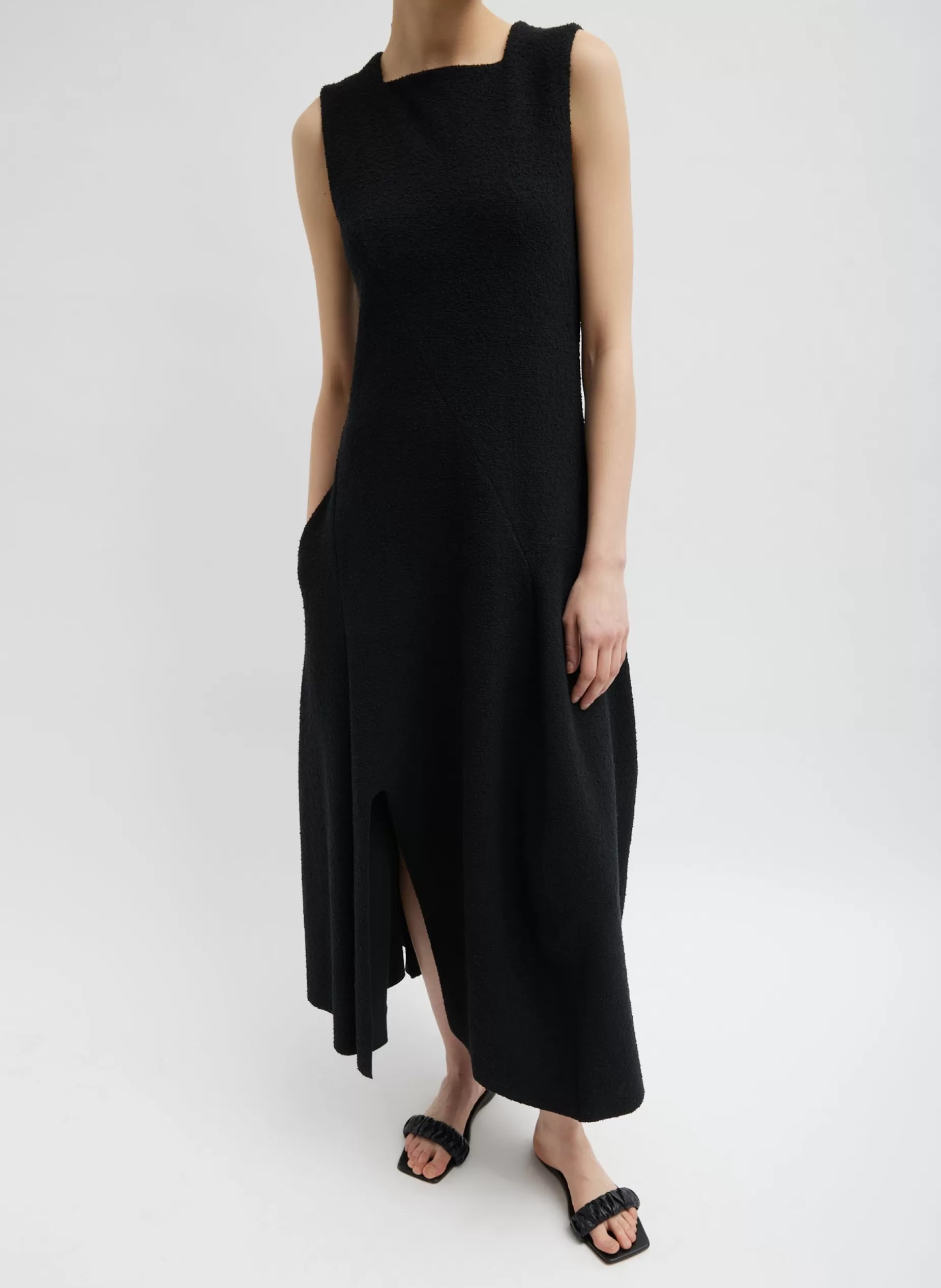 Tibi Dresses-Boucle Knit Sculpted Dress