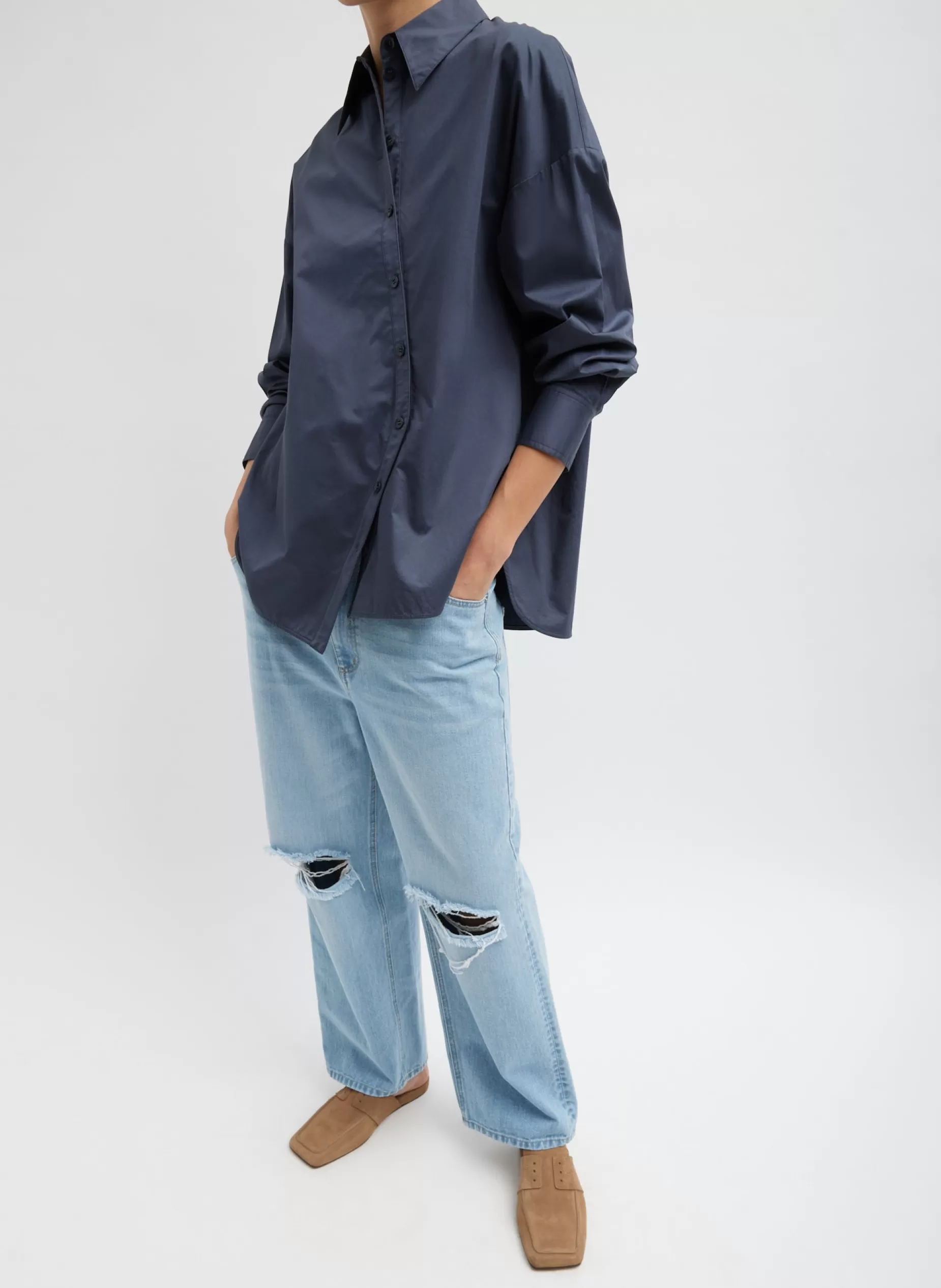 Tibi Denim | Pants & Shorts-Vintage Wash Denim Ryder Jean